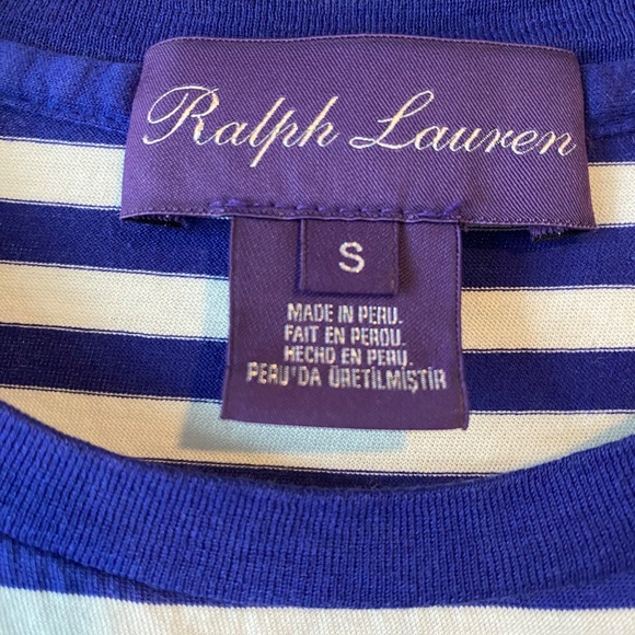 Ralph Lauren Purple Label Striped T-Shirt - Picture 2 of 6